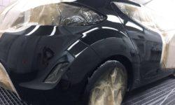 Auto Klarlack getrocknet