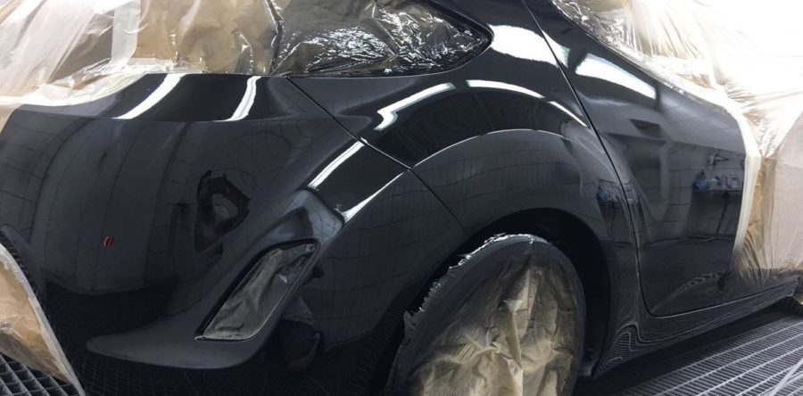 Auto Klarlack getrocknet