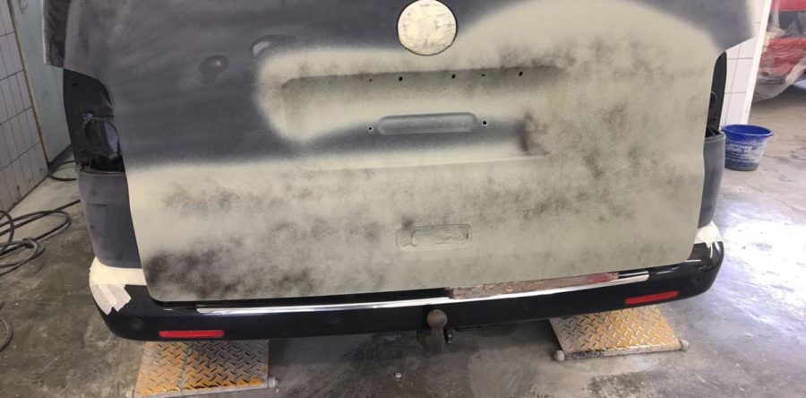 VW T5 Heckklappe Vorarbeiten