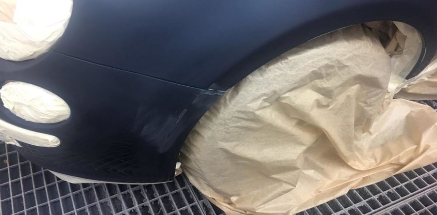 Vorarbeiten am Fiat 500