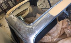 Schleif und Spachtelarbeiten Fiat 500