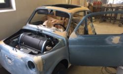 Spachtelarbeiten Fiat 500 Giannini